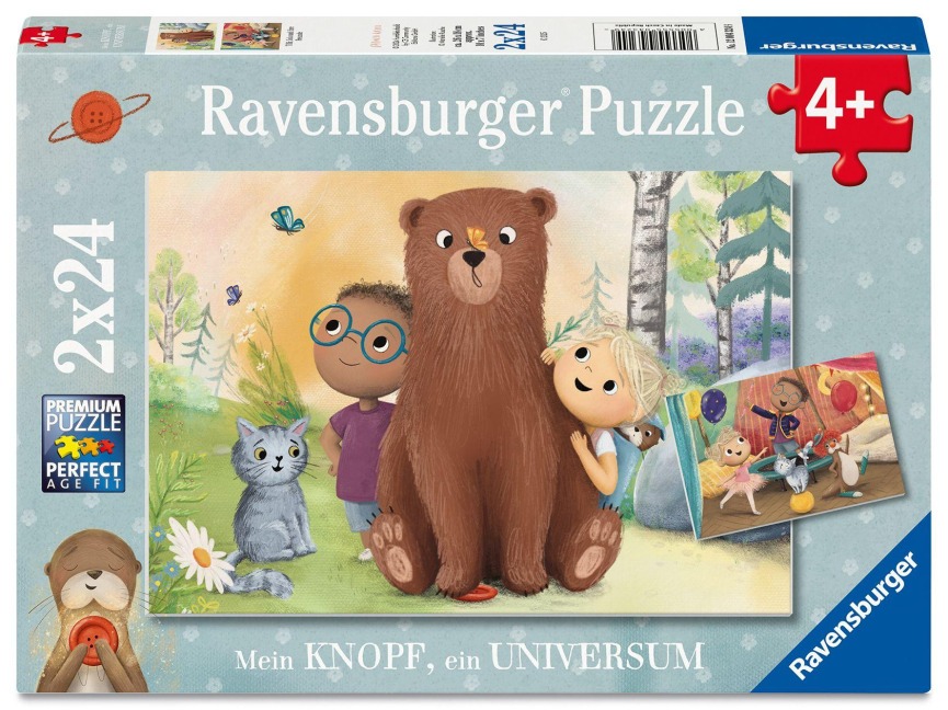 Kinderpuzzle 2x24 Teile - Mein Knopf, ein Universum - 