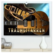 Cover-Bild zum Titel 'Traumgitarren - the Sound of Rock (hochwertiger Premium Wandkalender 2026 DIN A2 quer), Kunstdruck in Hochglanz' von 'Renate Utz'