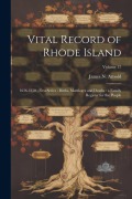 Cover-Bild zum Titel 'Vital Record of Rhode Island: 1636-1850: First Series: Births, Marriages and Deaths: a Family Register for the People; Volume 17' von 'James N. Arnold'