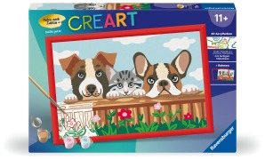 Cover-Bild zum Titel 'CreArt, Malen nach Zahlen Kinder - Hunde und Katze' von ''