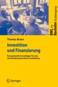 Cover-Bild zum Titel 'Investition und Finanzierung' von 'Thomas Braun'