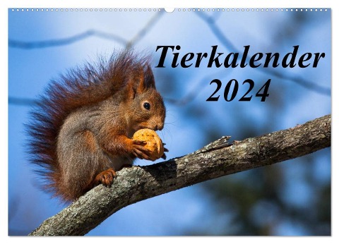 Tierkalender 2024 (Wandkalender 2024 DIN A2 quer), CALVENDO Monatskalender - Frank Tschöpe