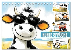 Kuhle Sprüche (Tischkalender 2026 DIN A5 quer), CALVENDO Monatskalender - Sabine Löwer