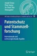 Cover-Bild zum Titel 'Patentschutz und Stammzellforschung' von ''