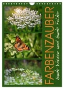 Cover-Bild zum Titel 'Farbenzauber, bunte Wiesen und bunte Falter (Wandkalender 2026 DIN A4 hoch), CALVENDO Monatskalender' von 'Sabine Löwer'