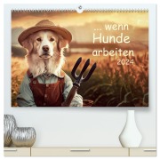 Cover-Bild zum Titel 'Wenn Hunde arbeiten (hochwertiger Premium Wandkalender 2026 DIN A2 quer), Kunstdruck in Hochglanz' von 'Christiane Calmbacher'