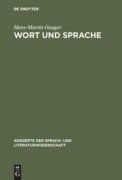 Cover-Bild zum Titel 'Wort und Sprache' von 'Hans-Martin Gauger'