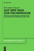 Cover-Bild zum Titel 'Auf dem Weg zur Fachsprache' von 'Britt-Marie Schuster'