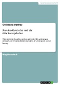 Cover-Bild zum Titel 'Russlanddeutsche und ihr Glücksempfinden' von 'Christiane Matthes'