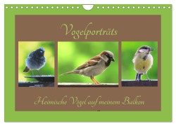 Cover-Bild zum Titel 'Vogelporträts - Heimische Vögel auf meinem Balkon (Wandkalender 2026 DIN A4 quer), CALVENDO Monatskalender' von 'Claudia Schimmack'
