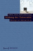 Cover-Bild zum Titel 'Bildung der Universität' von ''