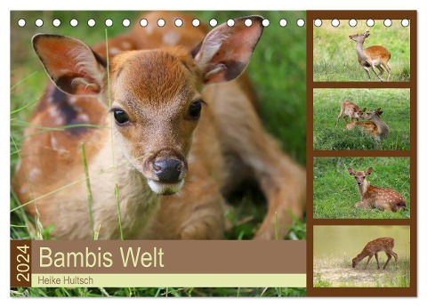 Bambis Welt (Tischkalender 2024 DIN A5 quer), CALVENDO Monatskalender - Heike Hultsch