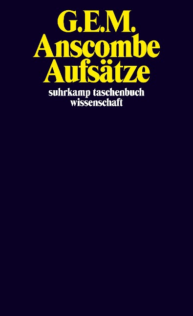 Aufsätze - G. E. M. Anscombe