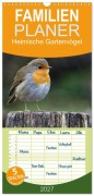Cover-Bild zum Titel 'Familienplaner 2027 - Heimische Gartenvögel mit 5 Spalten (Wandkalender, 21 x 45 cm) CALVENDO' von 'Dieter-M. Wilczek'