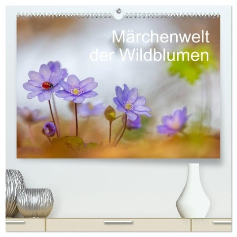 Märchenwelt der Wildblumen (hochwertiger Premium Wandkalender 2025 DIN A2 quer), Kunstdruck in Hochglanz - Henrik Spranz