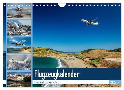 Flugzeugkalender 2025 (Wandkalender 2025 DIN A4 quer), CALVENDO Monatskalender - Danijel Jovanovic