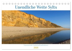 Cover-Bild zum Titel 'Unendliche Weite Sylts - Faszinierende Landschaftsaufnahmen (Tischkalender 2026 DIN A5 quer), CALVENDO Monatskalender' von 'Claudia Schimmack'