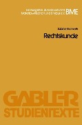 Cover-Bild zum Titel 'Rechtskunde' von 'Sabine Klamroth'