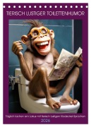 Cover-Bild zum Titel 'Tierisch lustiger Toilettenhumor (Tischkalender 2026 DIN A5 hoch), CALVENDO Monatskalender' von 'Peter Rübsamen'