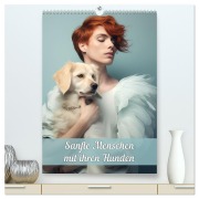Cover-Bild zum Titel 'Sanfte Menschen mit ihren Hunden (hochwertiger Premium Wandkalender 2026 DIN A2 hoch), Kunstdruck in Hochglanz' von 'Liselotte Brunner-Klaus'