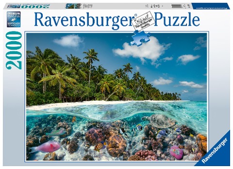 Ravensburger Puzzle 17441 Ein Tauchgang auf den Malediven - 2000 Teile Puzzle für Erwachsene und Kinder ab 14 Jahren - 