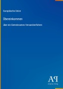 Cover-Bild zum Titel 'Übereinkommen' von 'Europäische Union'