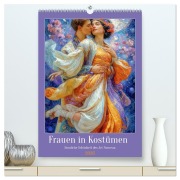 Cover-Bild zum Titel 'Frauen in Kostümen - Sinnliche Schönheit des Art Nouveau (hochwertiger Premium Wandkalender 2026 DIN A2 hoch), Kunstdruck in Hochglanz' von 'Liselotte Brunner-Klaus'