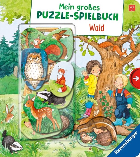 Mein großes Puzzle-Spielbuch - Wald - Mila Rulff