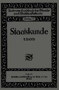 Cover-Bild zum Titel 'Staatskunde' von 'Walter Jellinek'