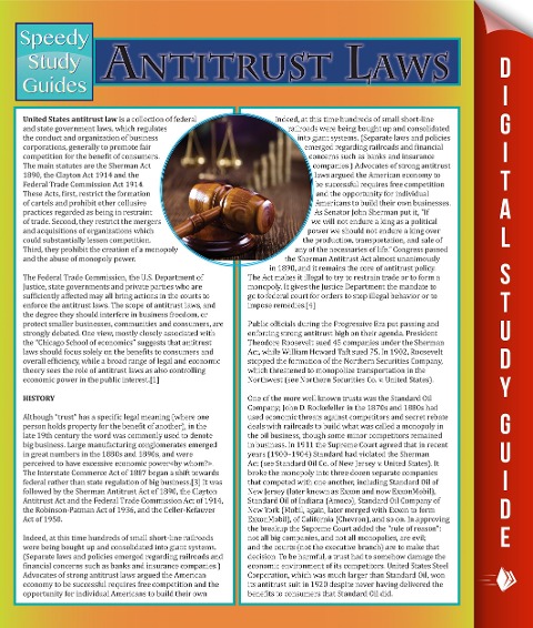 Antitrust Laws - Speedy Publishing