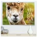 Alpaka, coole Typen mit wilden Frisuren (hochwertiger Premium Wandkalender 2024 DIN A2 quer), Kunstdruck in Hochglanz - Sabine Löwer