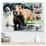 Cover-Bild zum Titel 'Das Capybara (hochwertiger Premium Wandkalender 2026 DIN A2 quer), Kunstdruck in Hochglanz' von 'Steffani Lehmann'