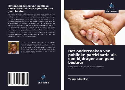 Het onderzoeken van publieke participatie als een bijdrager aan goed bestuur - Tulani Nkuntse