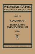Cover-Bild zum Titel 'Festigkeit und Formänderung' von 'Hans Winkel, Kurt Lachmann'