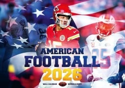 Cover-Bild zum Titel 'American Football Kalender 2026' von 'Patrick Mahomes, Tyreek Hill, Lamar Jackson'