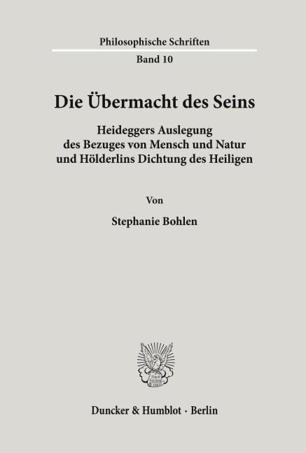 Die Übermacht des Seins. - Stephanie Bohlen