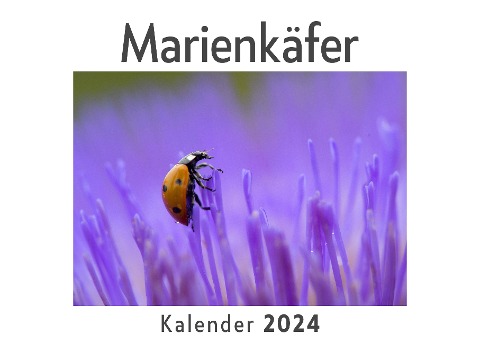 Marienkäfer (Wandkalender 2024, Kalender DIN A4 quer, Monatskalender im Querformat mit Kalendarium, Das perfekte Geschenk) - Anna Müller