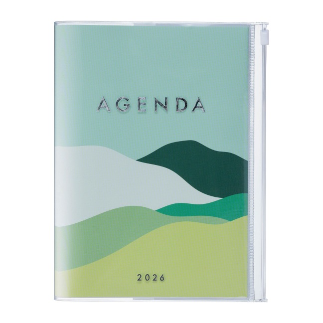 MARK'S 2025/26 Taschenkalender, A5 Mountain // Green - 