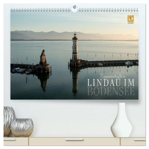 Traumhaftes Lindau im Bodensee (hochwertiger Premium Wandkalender 2025 DIN A2 quer), Kunstdruck in Hochglanz - Markus Wuchenauer - Pixelrohkost