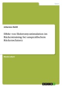 Effekt von Elektromyostimulation im Rückentraining bei unspezifischem Rückenschmerz - Johannes Boldt