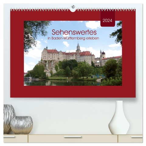 Sehenswertes in Baden-Württemberg erleben (hochwertiger Premium Wandkalender 2024 DIN A2 quer), Kunstdruck in Hochglanz - Angelika Keller
