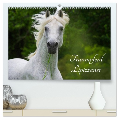 Traumpferd Lipizzaner (hochwertiger Premium Wandkalender 2025 DIN A2 quer), Kunstdruck in Hochglanz - Sigrid Starick