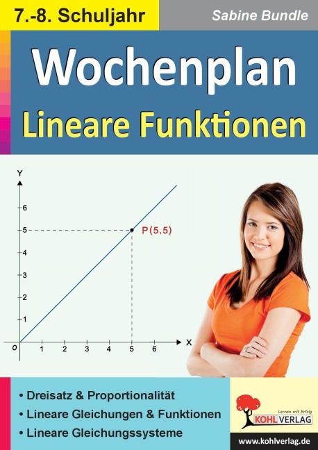 Wochenplan Lineare Funktionen / Klasse 7-8 - Sabine Bundle