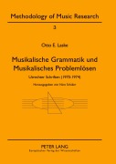 Cover-Bild zum Titel 'Musikalische Grammatik und Musikalisches Problemlösen' von 'Nico Schüler'