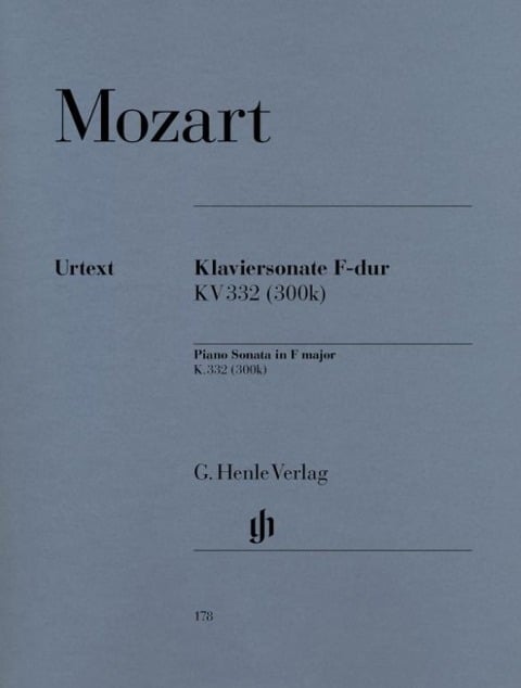 Mozart, Wolfgang Amadeus - Klaviersonate F-dur KV 332 (300k) - Wolfgang Amadeus Mozart