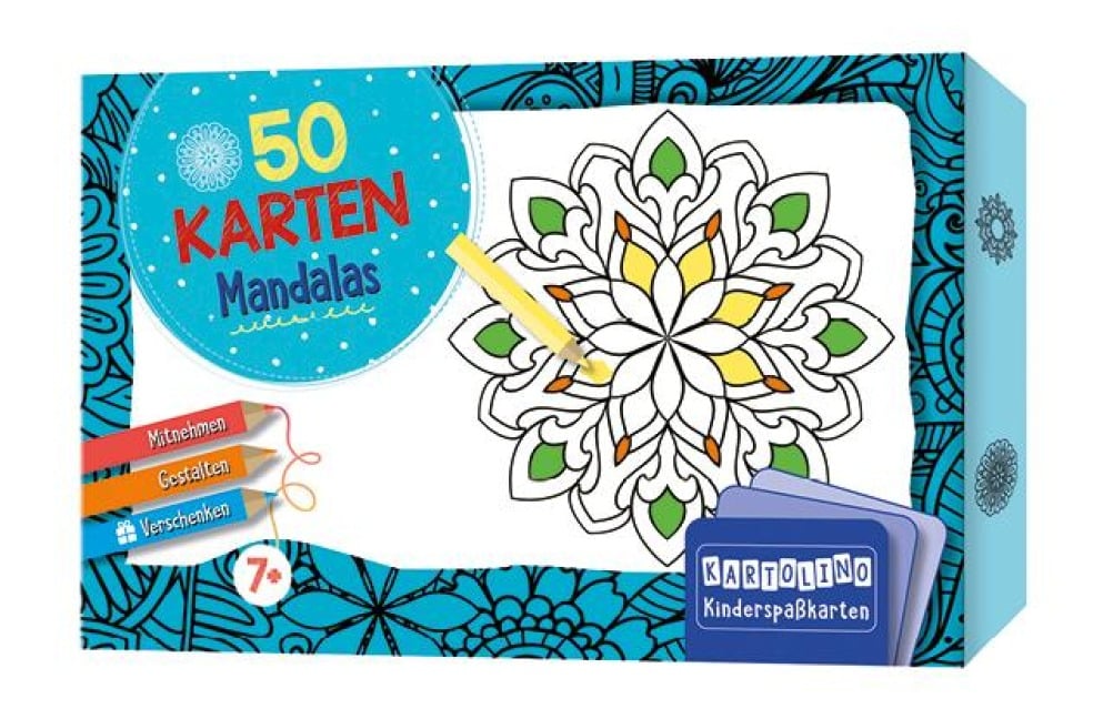 50 Karten zum Ausmalen - Mandalas - 