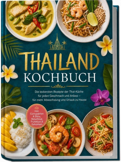 Thailand Kochbuch: Die leckersten Rezepte der Thai-Küche für jeden Geschmack und Anlass - für mehr Abwechslung und Urlaub zu Hause - inkl. Currypasten & Dips, Streetfood, Frühstück & Getränken - Sonja Buranapong