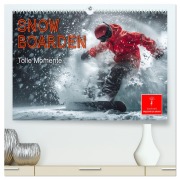 Snowboarden - tolle Momente (hochwertiger Premium Wandkalender 2026 DIN A2 quer), Kunstdruck in Hochglanz - Peter Roder