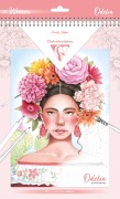 Cover-Bild zum Titel 'ODELIA, Ausmalblock Mixed Media, 20 Blatt A4 250g, Spiralbindung, Frauen' von ''