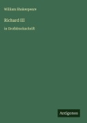 Cover-Bild zum Titel 'Richard III' von 'William Shakespeare'